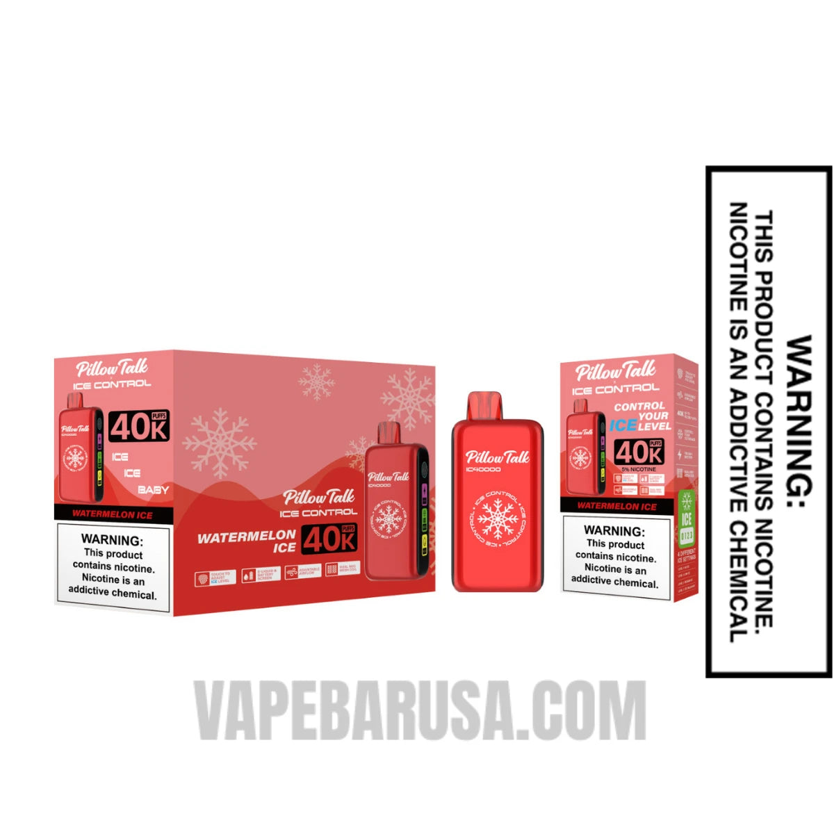 Watermelon Ice Pillow Talk IC40000 Disposable Vape With Bundle Pack Watermelon Ice Pillow Talk IC40000 Disposable Vape With Bundle Pack