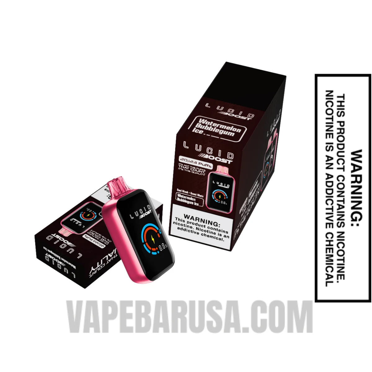 Watermelonbbi Lucid Boost 20123 Disposable Vape With Bundle Pack Watermelonbbi Lucid Boost 20123 Disposable Vape With Bundle Pack
