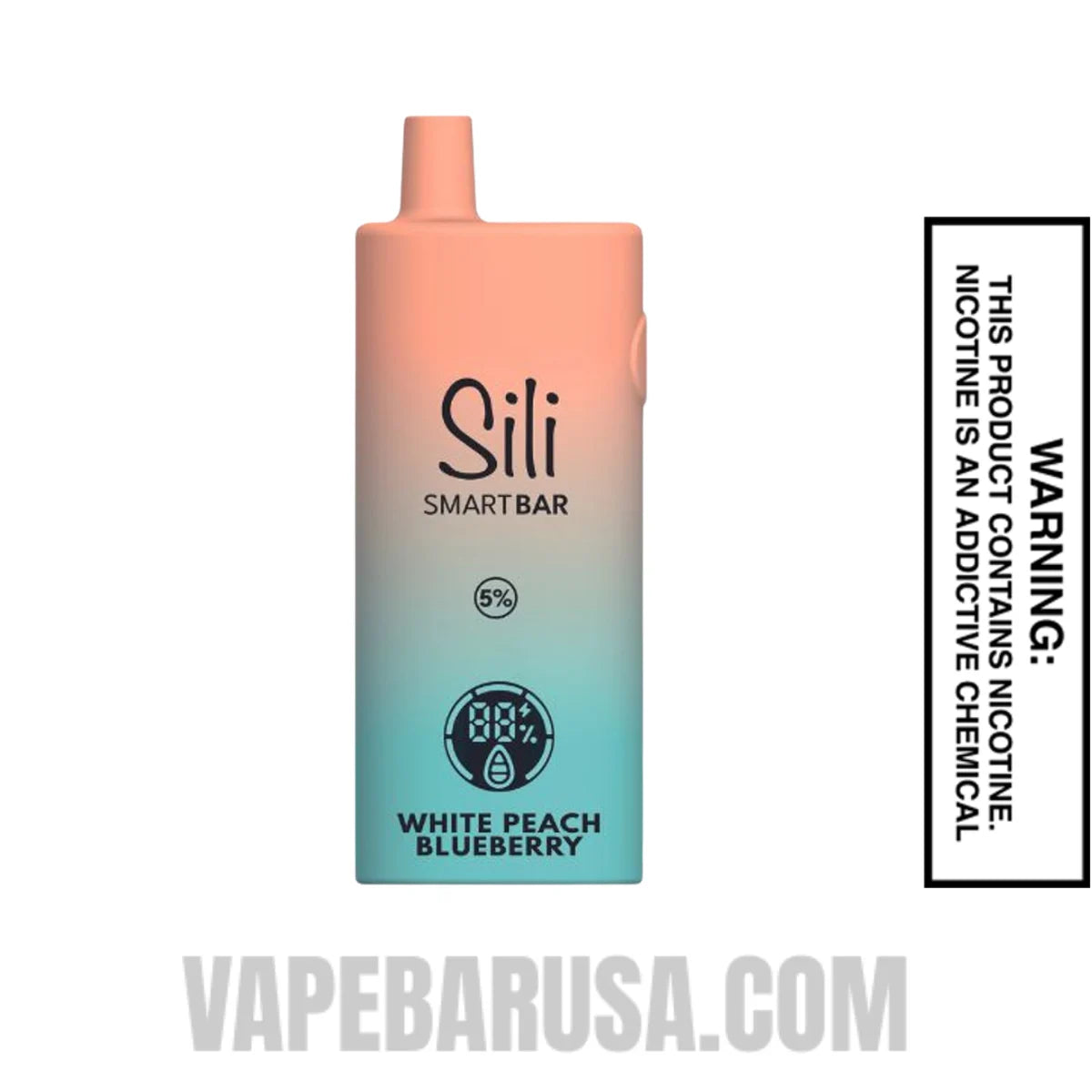 White Peach Blueberry Sili Smart Bar Vape 10000 Puffs White Peach Blueberry Sili Smart Bar Vape 10000 Puffs