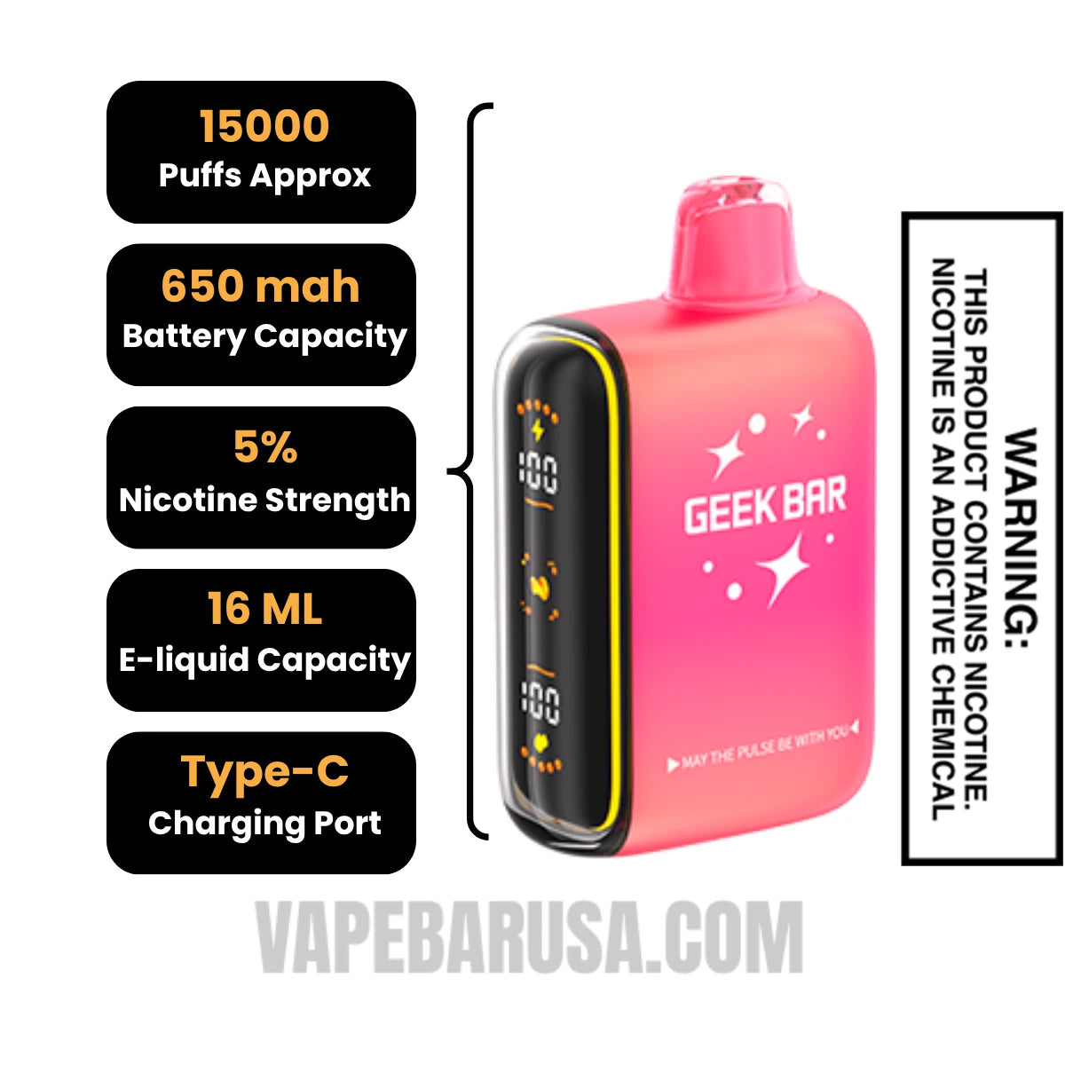 Wild Berry Savers Geek Bar Pulse Savers Edition Vape Specifications Wild Berry Savers Geek Bar Pulse Savers Edition Vape Specifications