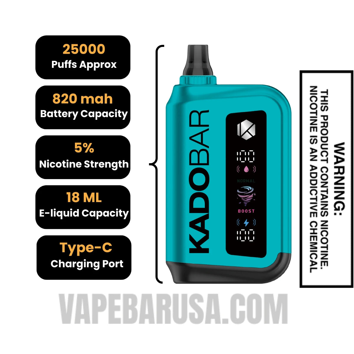 Wintergreen Kado Bar Rizz 25000 Disposable Vape Specifcations Wintergreen Kado Bar Rizz 25000 Disposable Vape Specifcations