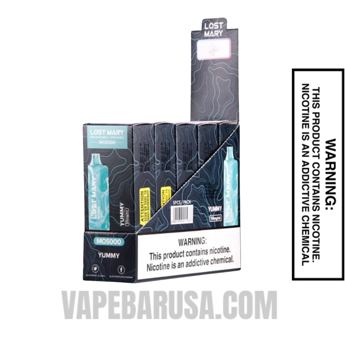 Yummy Lost Mary MO5000 Disposable Vape With bundle Box Yummy Lost Mary MO5000 Disposable Vape With bundle Box