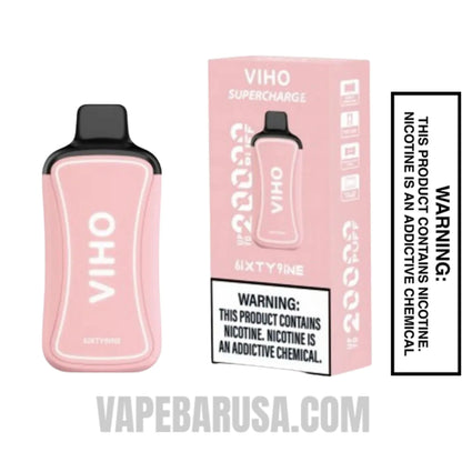 6IXTY9INE VIHO Supercharge 20000 Puffs Vape With Package Box