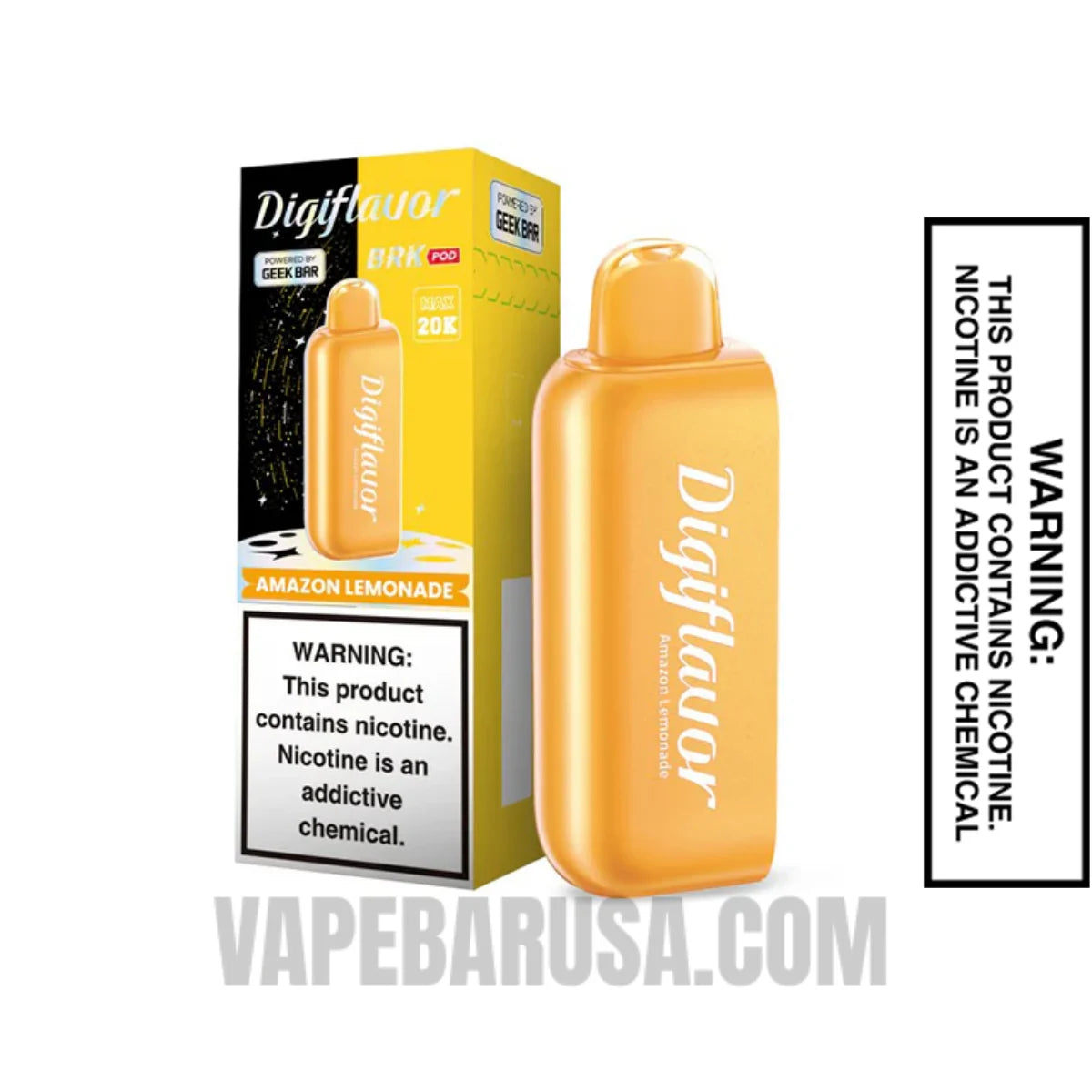 Amazon Lemonade Digiflavor BRK 20K Disposable POD With Package Box