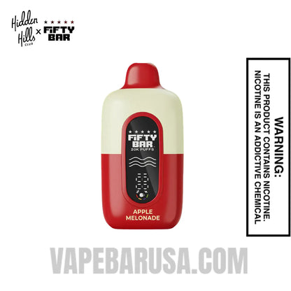 Apple Melonade Hidden Hills X Fifty Bar 20k Disposable Vape