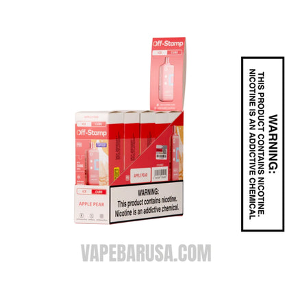 Apple Pear Off Stamp Ice Cube 25K Disposable Pod With Bundle Box