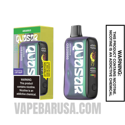 Aquarius Lost Mary Quasar OS25000 Disposable Vape with package box