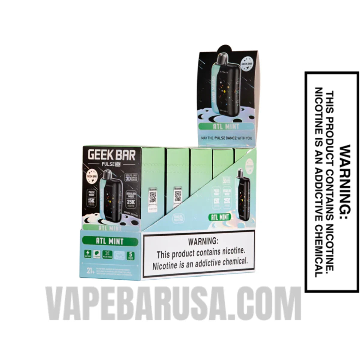 ATL Mint Geek Bar Pulse X 25K Disposable Vape with Bundle Pack