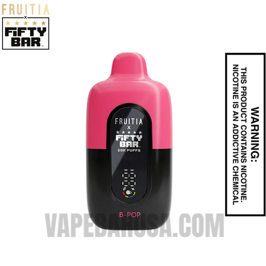 B-pop Fruitia X Fifty Bar 20K Vape