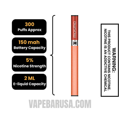Bahama Bliss MOSMO Stik Disposable Specifications 