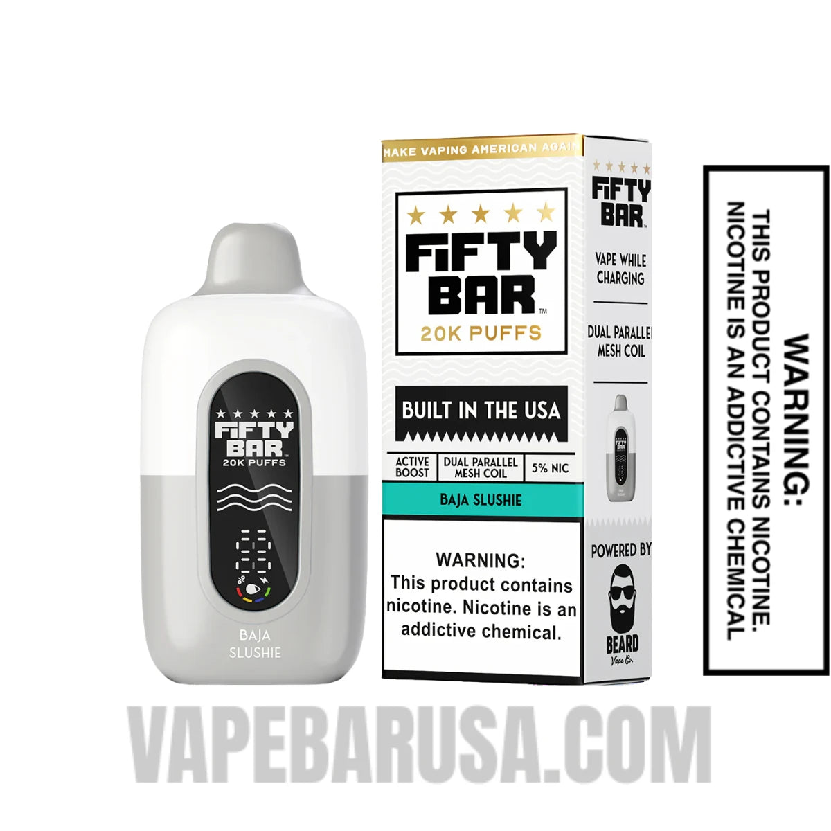 Baja Slushie Fifty Bar 20k Disposable Vape With Package Box