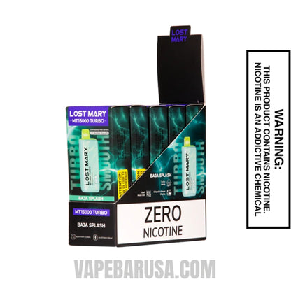 Baja Splash Lost Mary MT15000 Turbo Vape - 0% Nic with bundle box 