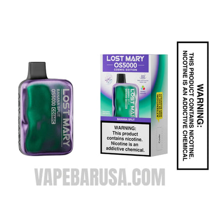 Banana Split Lost Mary OS5000 Cosmic Edition Vape With Package Box