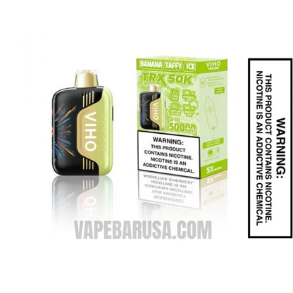 Banana Taffy Ice VIHO TRX 50K Disposable Vape With Package Box