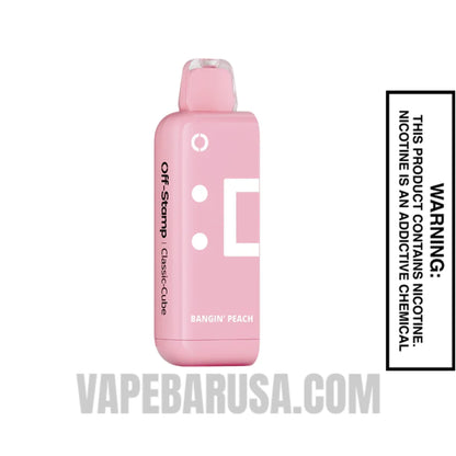 Bangin Peach Off Stamp Classic Cube 25K Disposable Pod