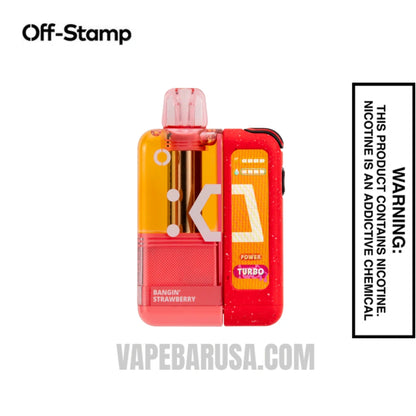 Bangin' Strawberry Off Stamp X Cube Crystal Cube 35K Vape Kit