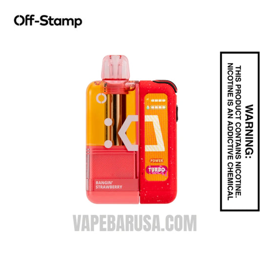Bangin' Strawberry Off Stamp X Cube Crystal Cube 35K Vape Kit