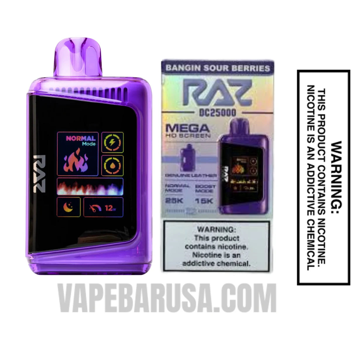 Banging Sour Berries RAZ DC25000 Disposable Vape With Package Box