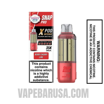 Berry Cherry Lime Dinner Lady Snap Pro Intense 35K Pre-filled Replacement Pod With Package Box