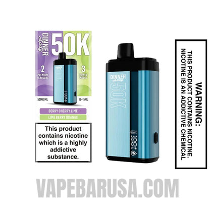 Berry Cherry Lime x Lime Berry Orange Dinner Lady 50K Disposable Vape With Package Box