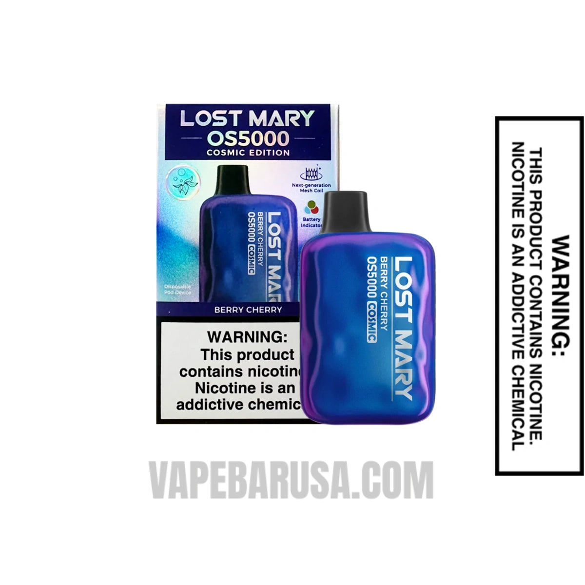 Berry Cherry Lost Mary OS5000 Disposable Vape With Package Box