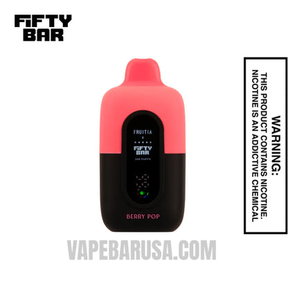 Berry Pop Fruitia X Fifty Bar 20K Disposable Vape
