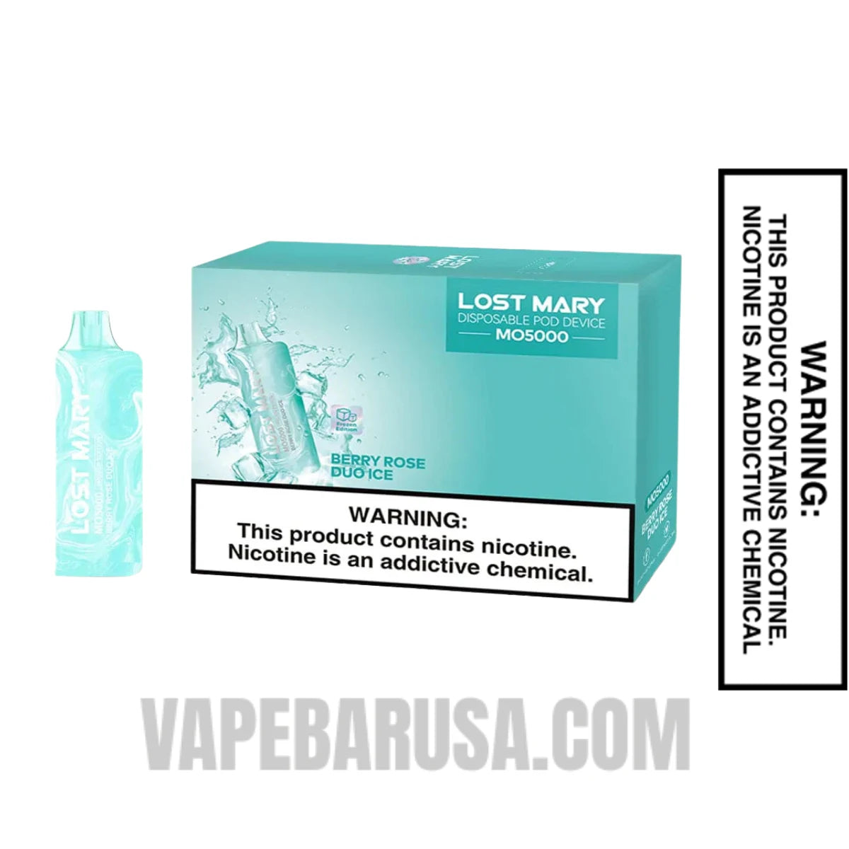 Berry Rose Duo Ice Lost Mary MO5000 Frozen Edition Vape With bundle Box
