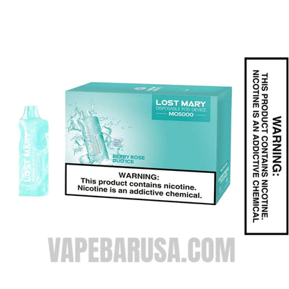 Berry Rose Duo Ice Lost Mary MO5000 Frozen Edition Vape With bundle Box