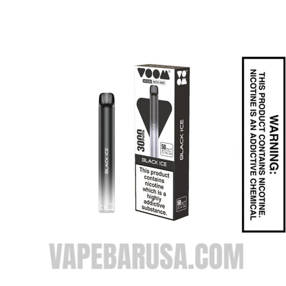 Black Ice Voom Mesh 3000 Puffs Disposable Vape With Package Box