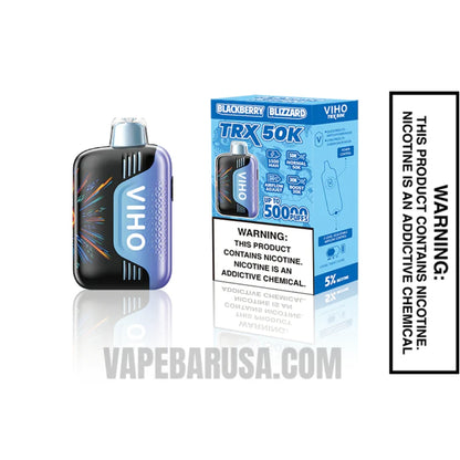 Blackberry Blizzard VIHO TRX 50K Disposable Vape With Package Box
