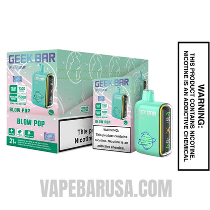 Blow Pop Geek Bar Pulse Disposable Vape With Bundle Pack