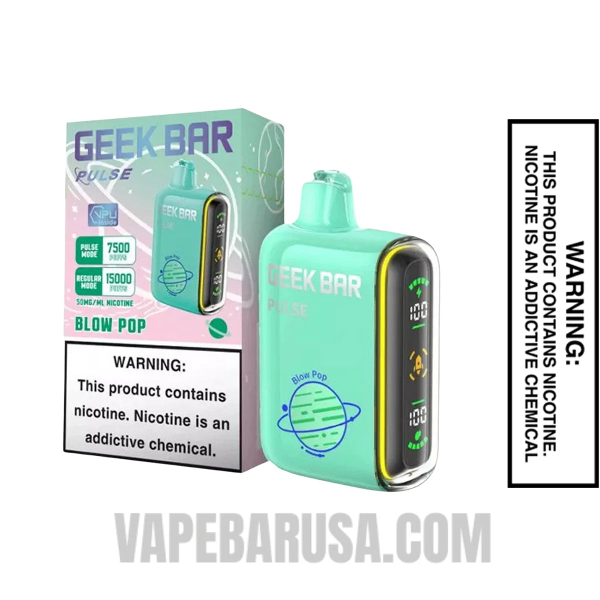 Blow Pop Geek Bar Pulse Disposable Vape With Package Box