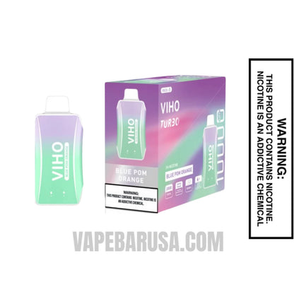 Blue Pom Orange VIHO Turbo Vape 10000 Puffs With Bundle Pack