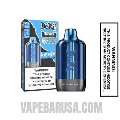 Blue Rancher Beri Cliq 50K Disposable Vape Pod With Package Box