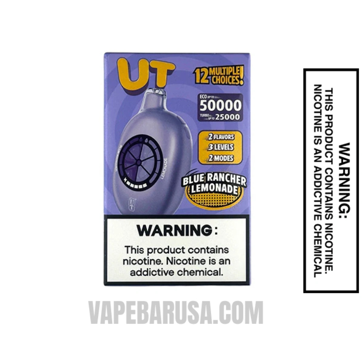 Blue Rancher/Lemonade Flum UT Bar 50K Disposable Vape With Package Box
