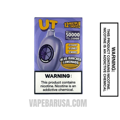 Blue Rancher/Lemonade Flum UT Bar 50K Disposable Vape With Package Box