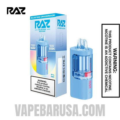 Blue Raz Dragonade RAZ VUE 50K Disposable Vape Pod With Package Box