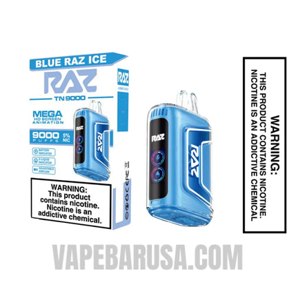 Blue Raz Ice RAZ TN9000 Disposable Vape With Package Box