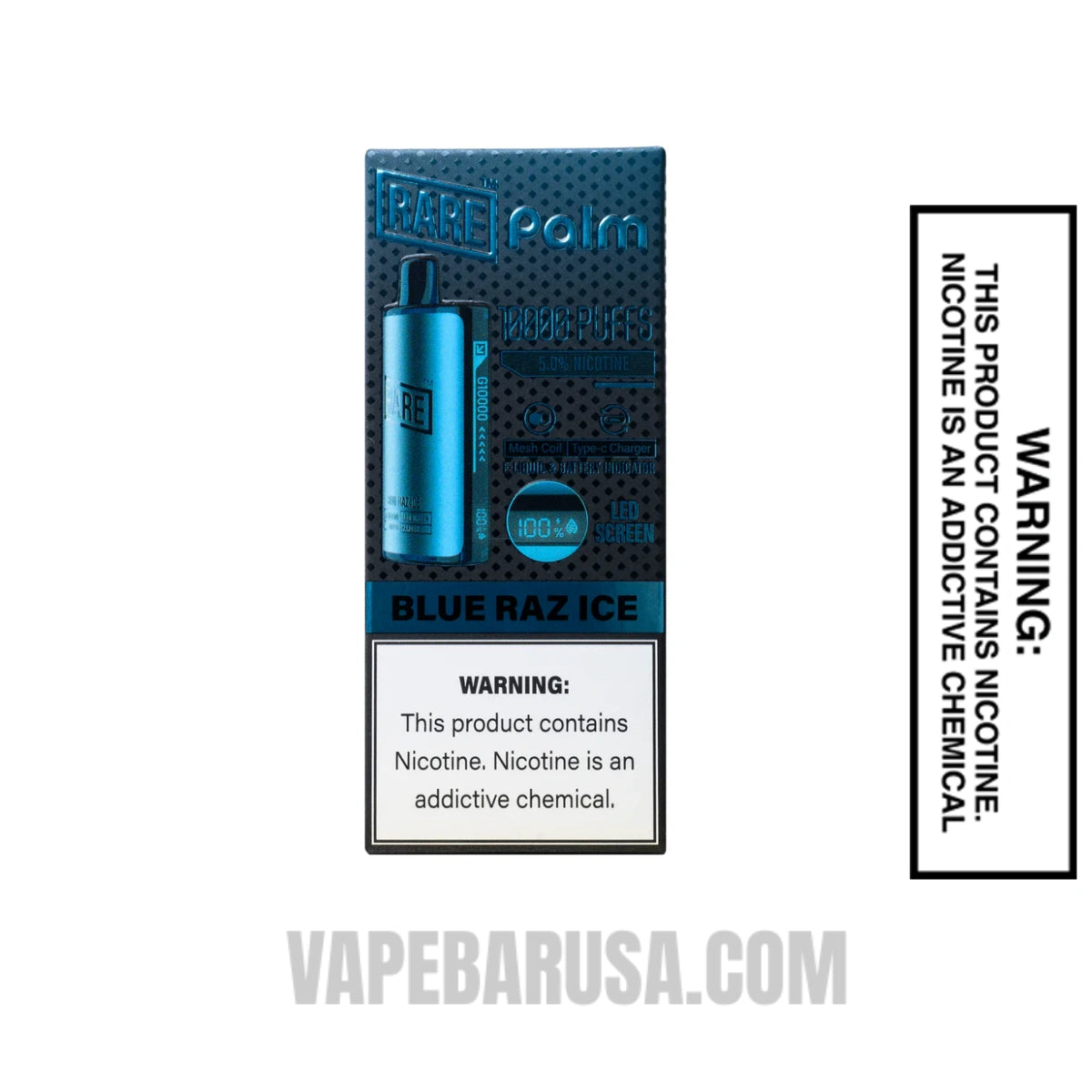 Blue Raz Ice Rare Palm 10000 Disposable Vape With Package Box
