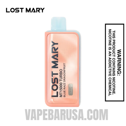 Blue Razz Dragonfruit Lost Mary MT15000 Turbo Disposable Vape