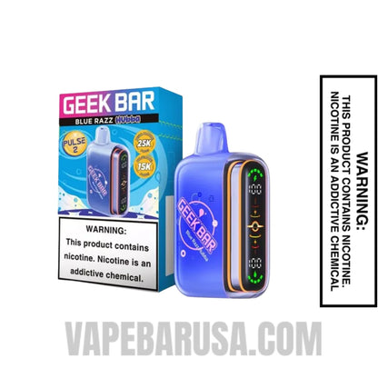 Blue Razz Geek Bar Pulse 2 Hubba Edition Disposable Vape With Package Box