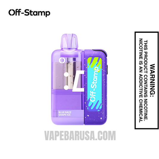 Blue Razz Grape Ice Off Stamp X Cube Crystal Cube 35K Vape Kit