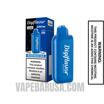 Blue Razz Ice Digiflavor BRK 20K Disposable POD With Package Box