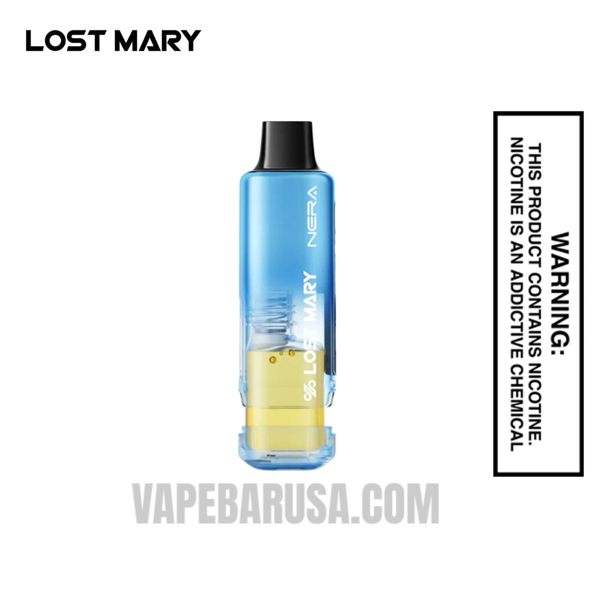 Blue Razz Ice Lost Mary Nera Fullview 70K Disposable Pod