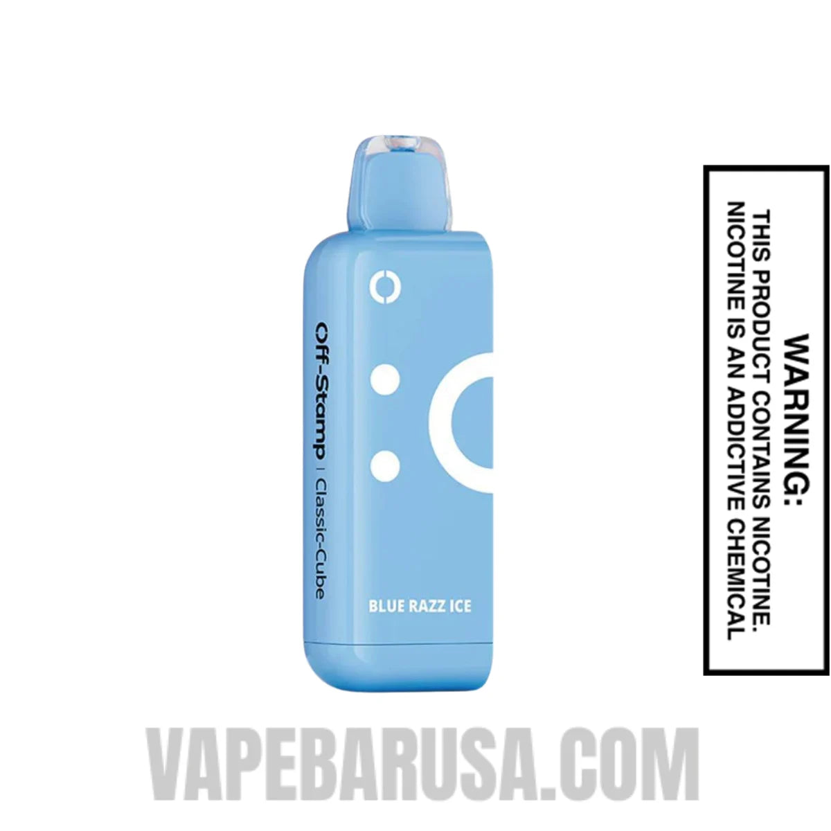 Blue Razz Ice Off Stamp Classic Cube 25K Disposable Pod