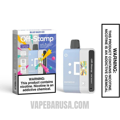 Blue Razz Ice Off Stamp SW16000 Disposable Kit With Package Box