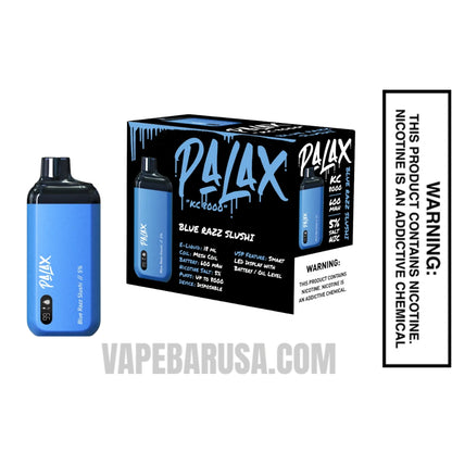 Blue Razz Slushi Palax KC8000 Disposable Vape - Final Sale With Bundle Box 