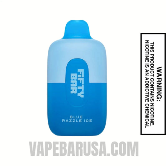 Blue Razzle Ice Fifty Bar Disposable Vape 6500 Puffs
