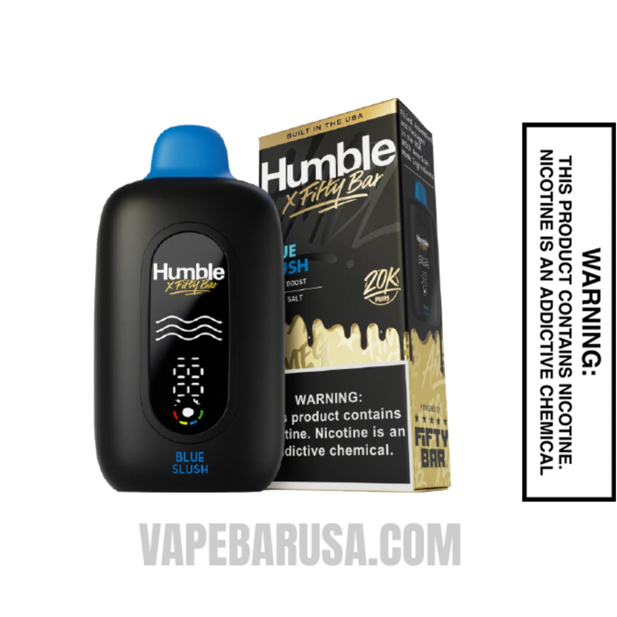 Blue Slush Humble X Fifty Bar 20K Disposable Vape With Package Box 