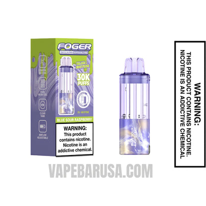 Blue Sour Raspberry Foger Switch Pro 30K Disposable Vape Pod With Package Box
